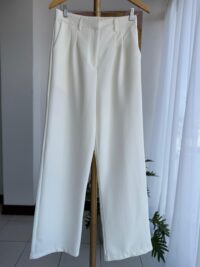 Pantalón Blanco con Bolsillos Laterales
