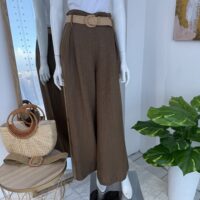 Palazzo Café en Lino Italiano Premium con Cinturón