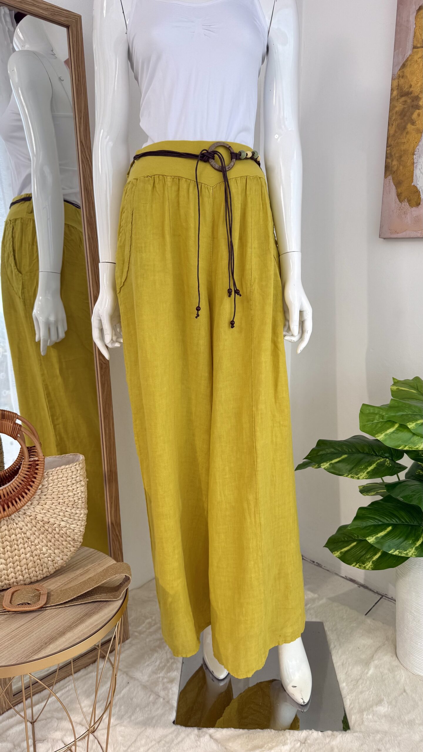 Palazzo Amarillo en Lino Italiano Premium - Imagen 2