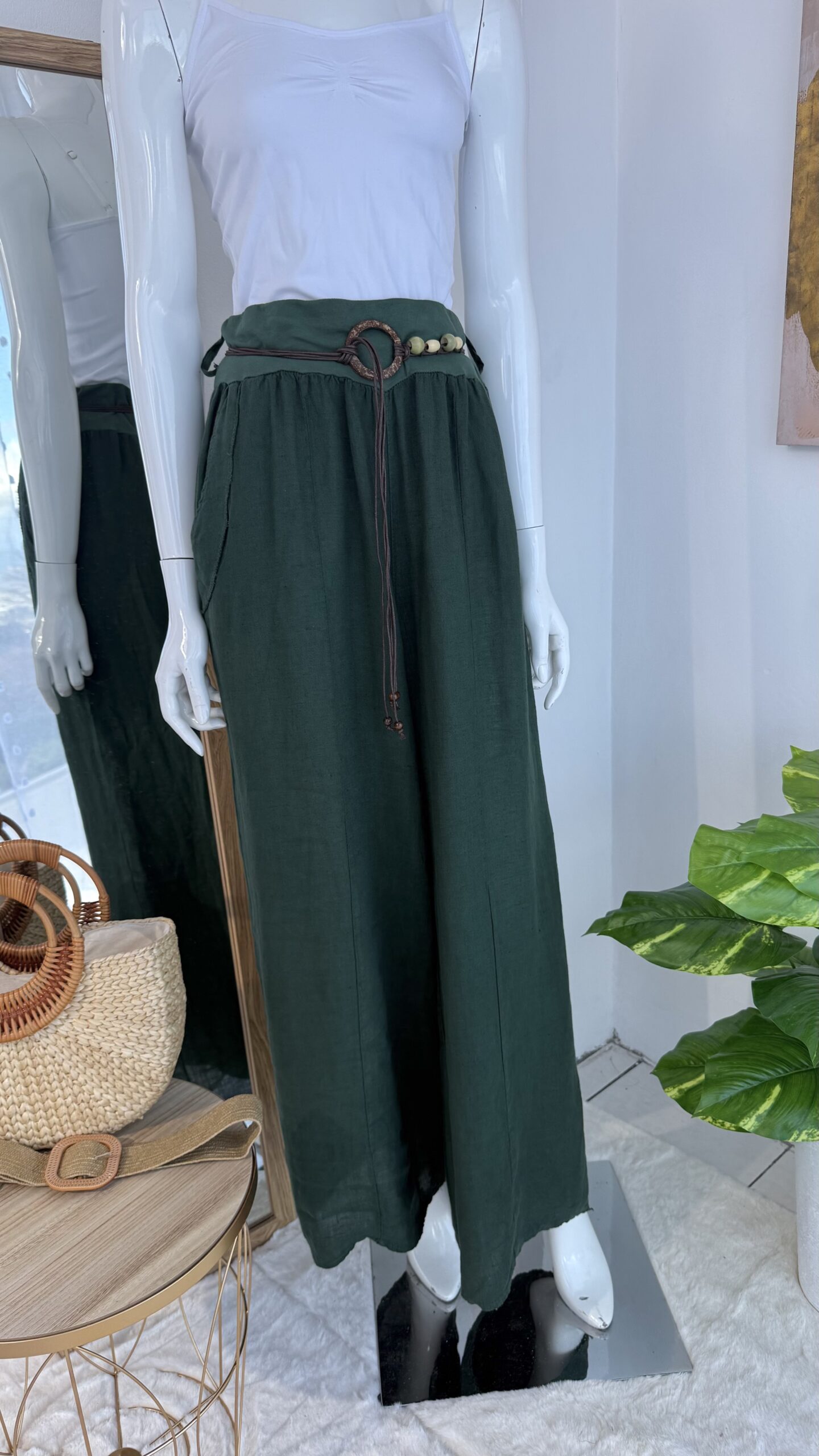 Palazzo Verde Esmeralda en Lino Italiano Premium