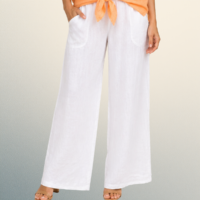 Pantalón Palazzo Blanco de Lino Italiano