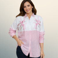 Blusa Pink Blossom Bordada – Diseño Turco