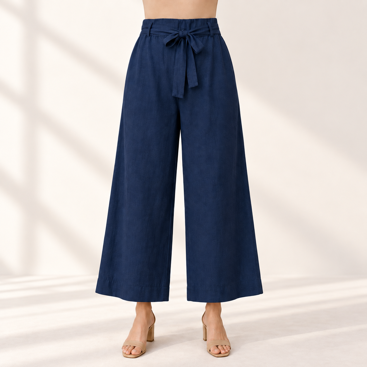 Pantalón palazzo Milano azul de viscosa, ALTIVA Costa Rica