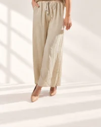 Pantalón Palazzo de Lino Italiano · Arena
